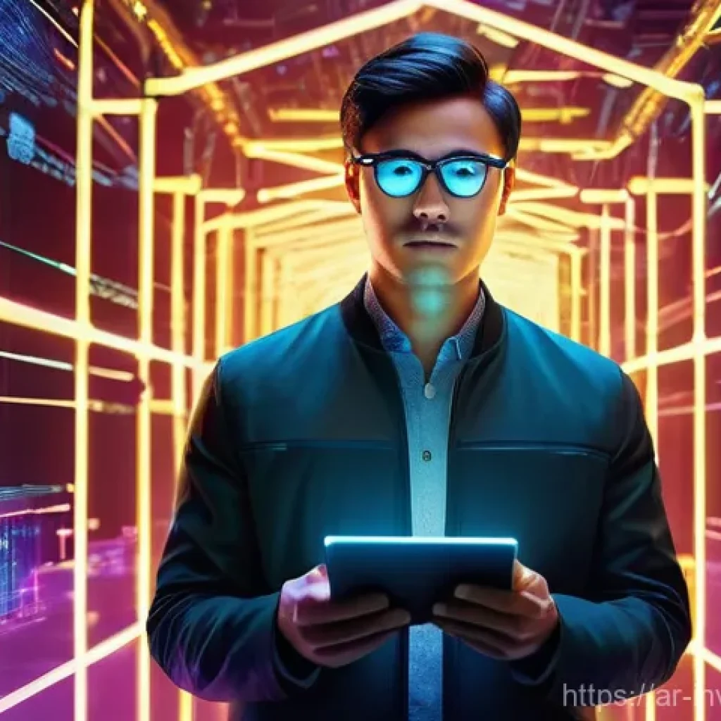 NFT 아트와 블록체인 기술의 관계 - **Prompt 1: The Genesis of Digital Ownership**
"A visionary digital artist, wearing smart casual...