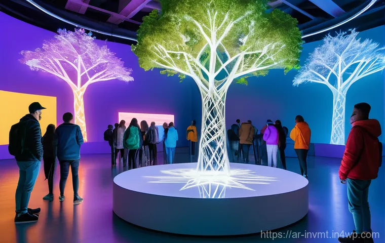 NFT 아트와 블록체인 기술의 관계 - **Prompt 1: The Genesis of Digital Ownership**
    "A visionary digital artist, wearing smart casual...