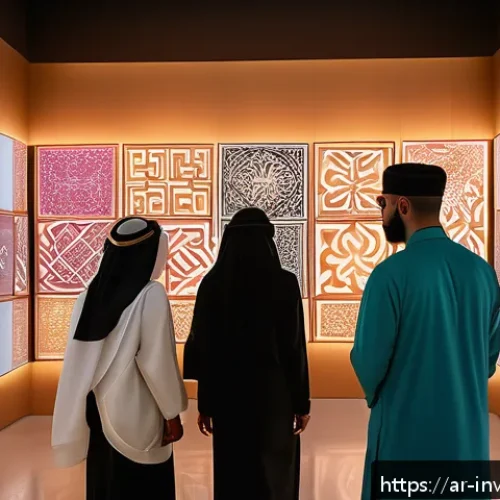 NFT 아트 작품 추천 - A vibrant digital art gallery scene showcasing cutting-edge AI-generated NFT artworks, each piece fe...